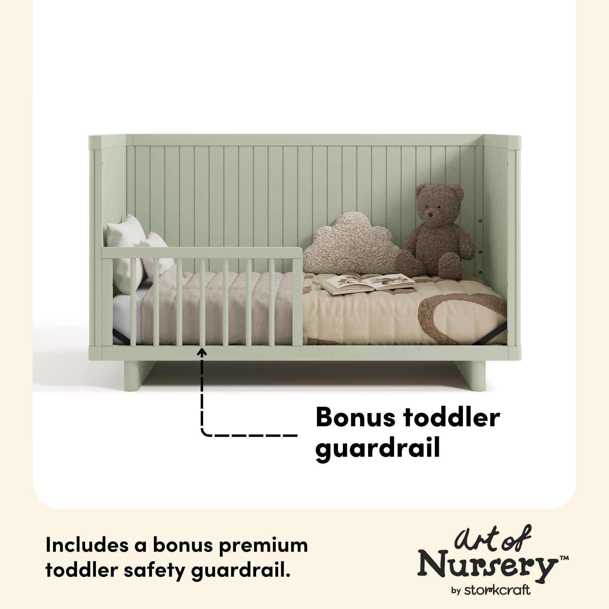 Storkcraft - Wholesale Bed - Kids & Baby - Storkcraft® Kyoto Deluxe Convertible Crib with Bonus Toddler Guardrail12