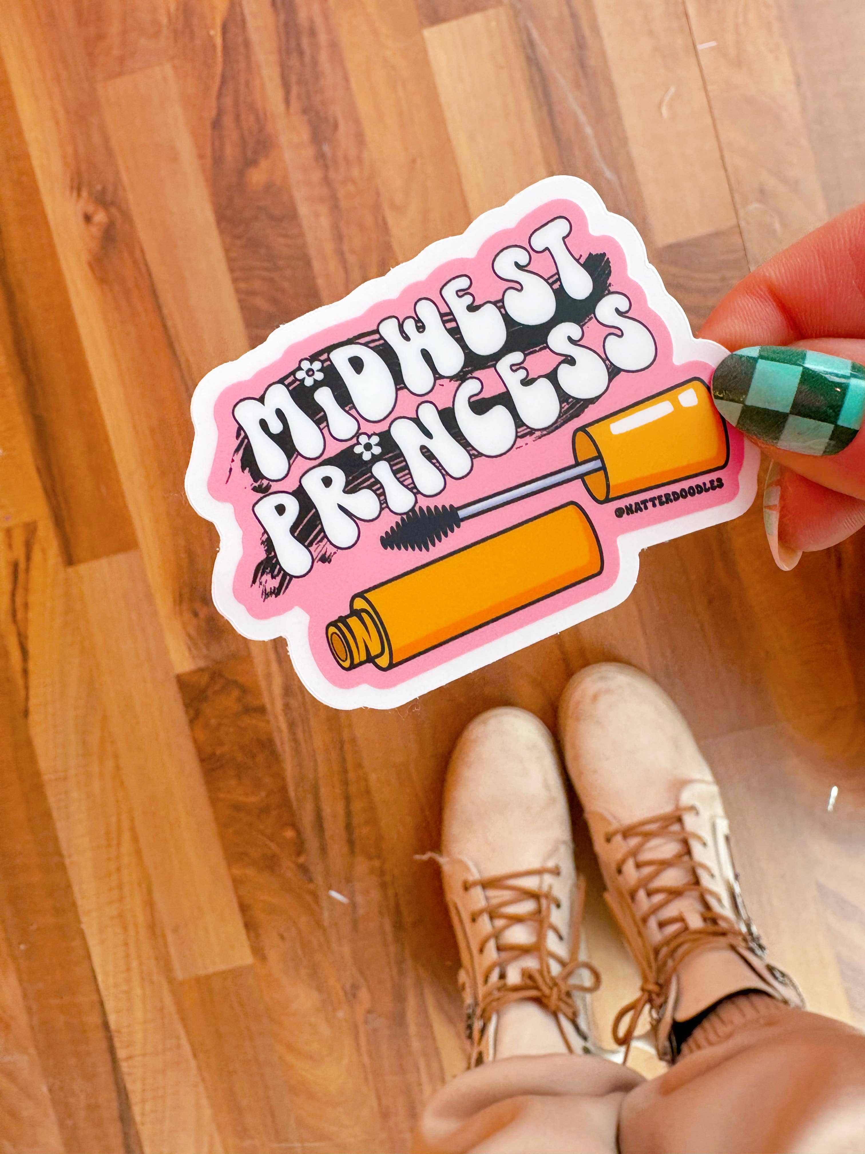 NatterDoodle - Wholesale Sticker - Midwest Princess Chappell Roan Queer Pop Music Lyric Sticker