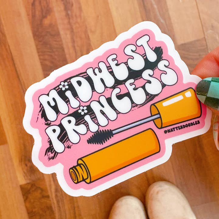 NatterDoodle - Wholesale Sticker - Midwest Princess Chappell Roan Queer Pop Music Lyric Sticker0