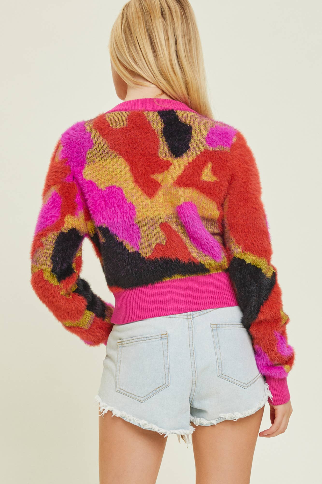 MULTI WOVEN SWEATER TOP for wholesale on Faire4