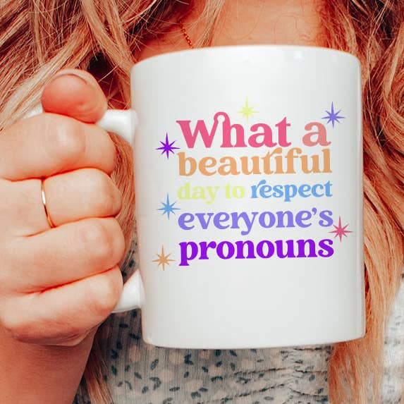 What A Beautiful To Respect Pronouns - Kaffeebecher KTJ07 für den Großhandel von House Of Rodan
