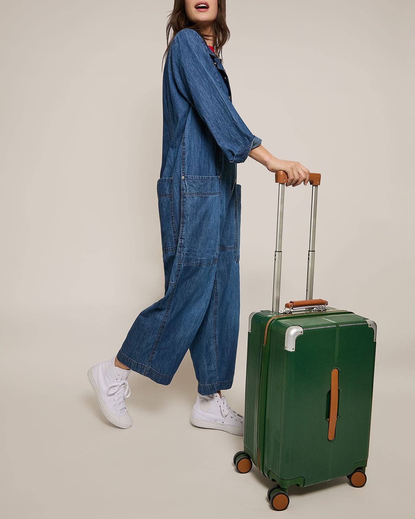 American Leather Co – wholesale Resväskor – Forever Fly 20 tum kabinväskan med hårdskal3