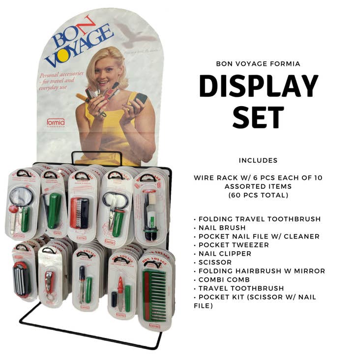 Rucci Professional - Wholesale Retailer Display - Beauty & Wellness - HC200 Bon Voyage Travel Kit Display