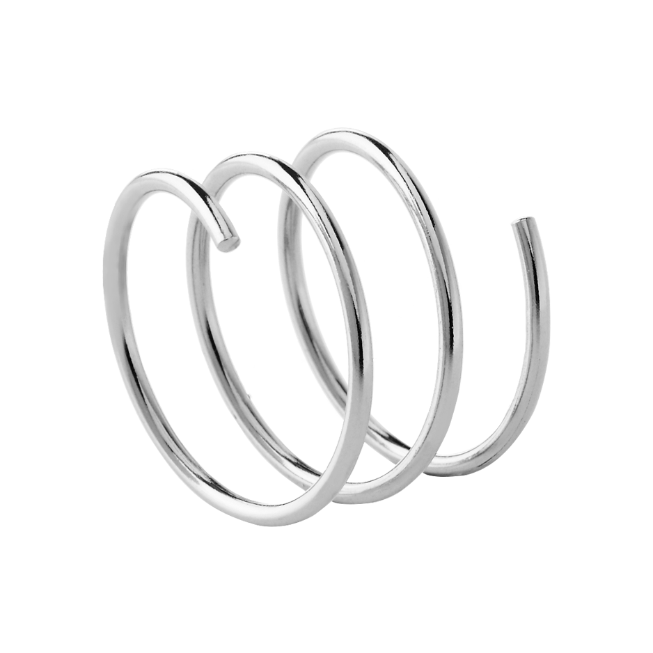 MURONA - Wholesale Hoop Earrings - Whirl Silver0