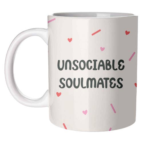 Tasses « Unsociable Soulmates » - Love & Ann pour la vente par ART WOW