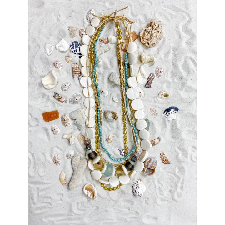 Twine & Twig - Wholesale Jewelry Set - Sea Glass Layer Necklace Set