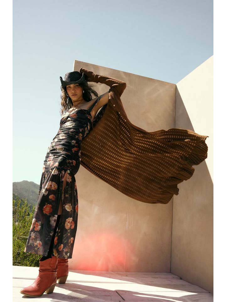 Promesa USA – Engroshandel Cardigan - Dame – Pointelle ribstrikket cardigan med trompetærmer4