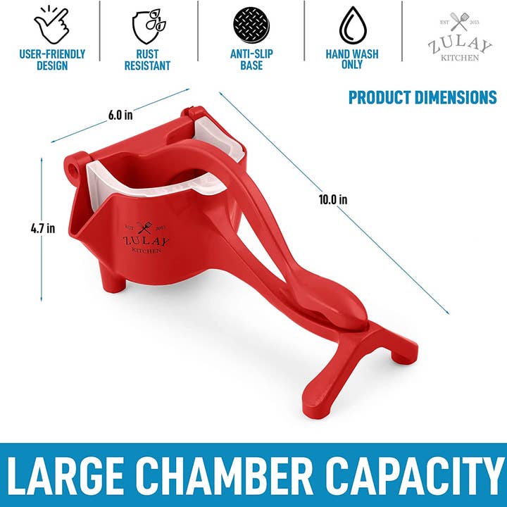 Zulay Kitchen - Wholesale Kitchen Utensil Set - Fruit Manual Juicer - Heavy Duty Juice Press Squeezer20