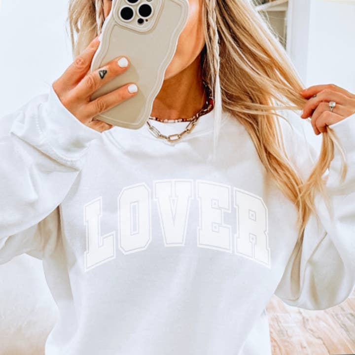 Shoppe SHC – Camisola gráfica - Mulher por atacado – Camisola de Namorados | Camisola com Gráfico Estampado