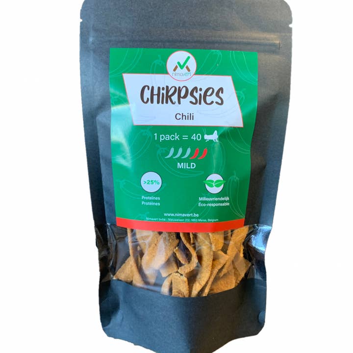 Nimavert - Venta al por mayor Patatas fritas - Chirpsies Chili chips de grillos