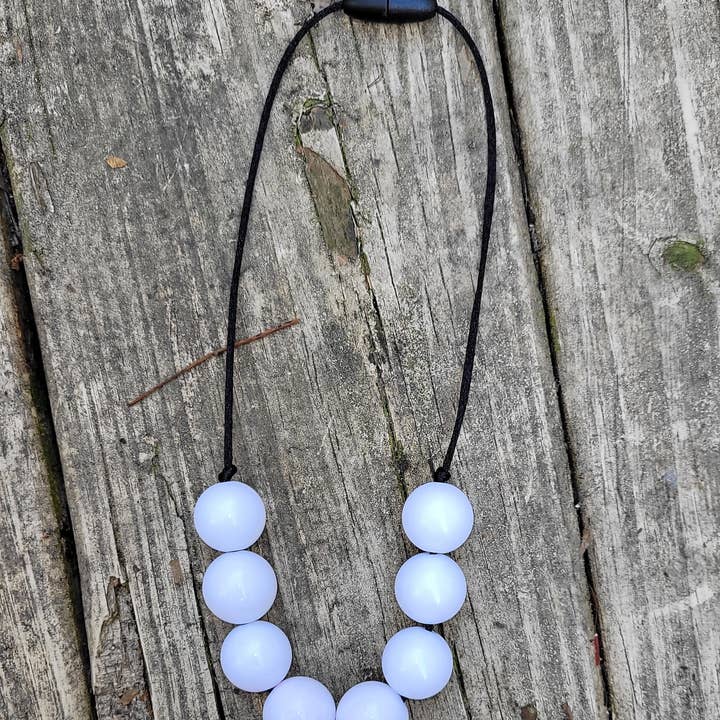 White Solid Necklaces for wholesale by Daffodils & Aster Co.