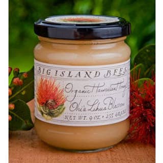 Big Island Bees Ohia Lehua Organic Honey 9 oz Glass Jar for wholesale by Mulvadi Corporation