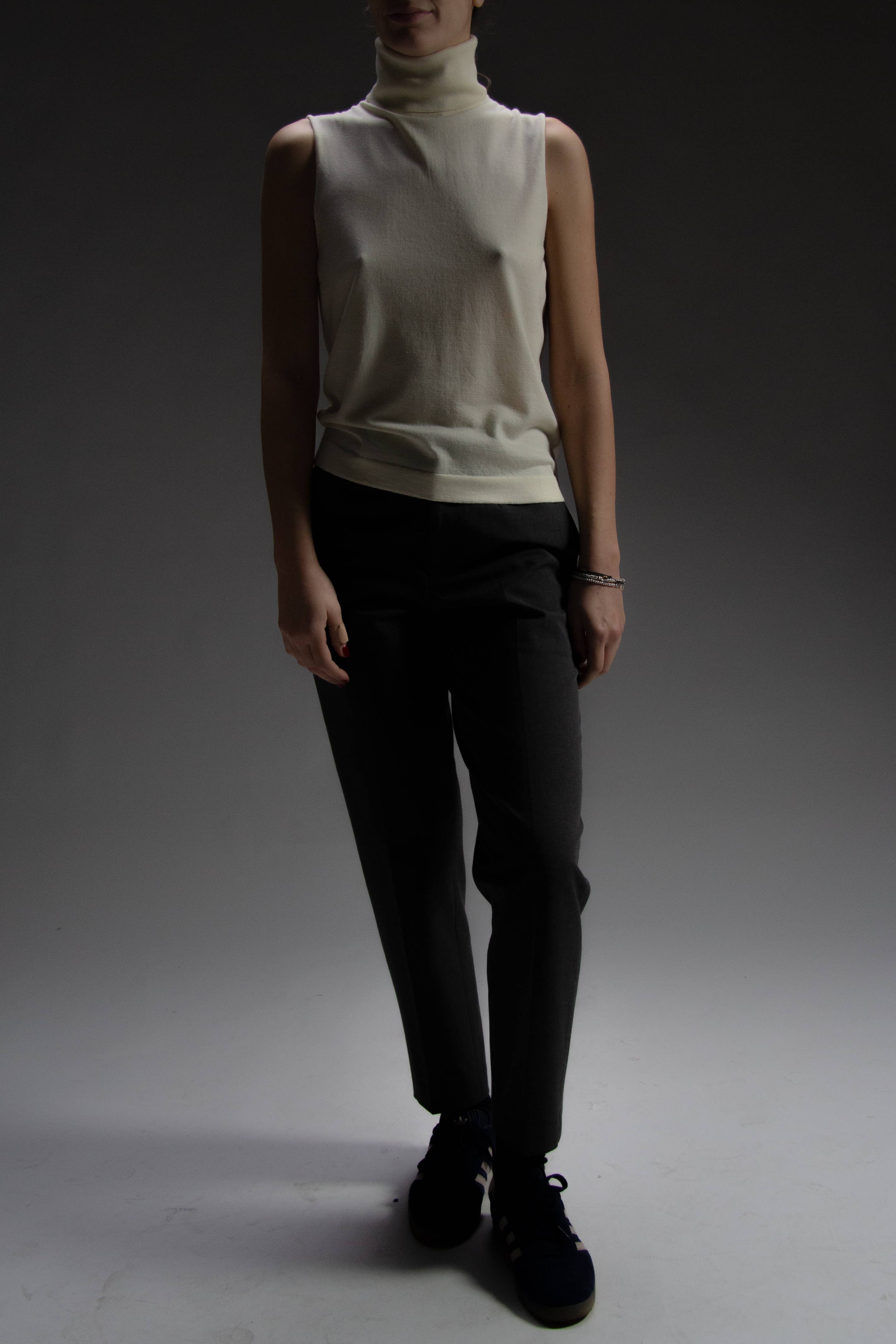 Lèmme - Wholesale Knit Sweater - Women's - Sleeveless turtleneck sweater in wool and silk5