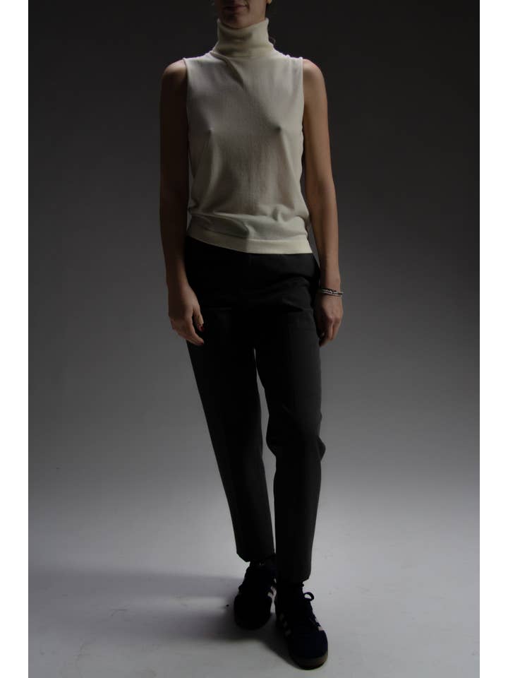 Lèmme - Wholesale Knit Sweater - Women's - Sleeveless turtleneck sweater in wool and silk5