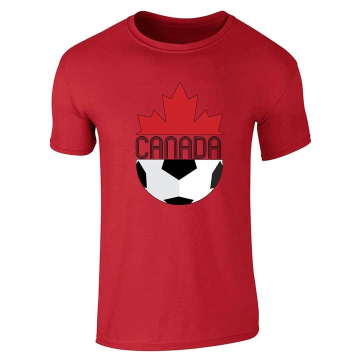 Canada Soccer Retro National Team Crest Unisex Tee for wholesale by Pop Threads