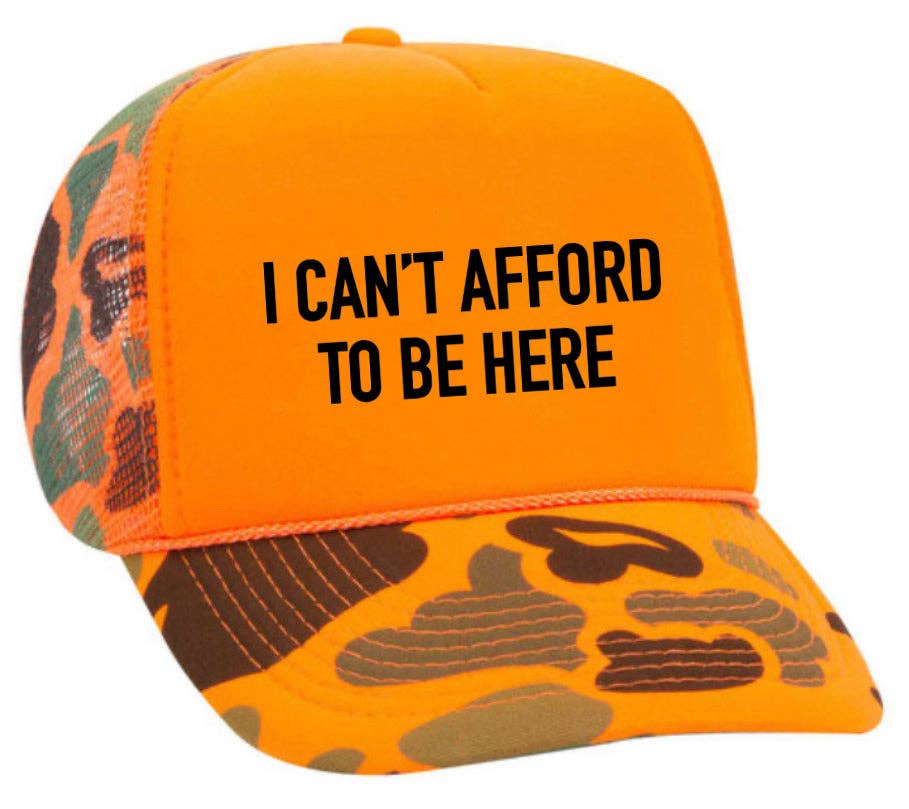 Inappropriate Trucker Hats - Wholesale Trucker Hat - Unisex - I Can’t Afford To Be Here Trucker Hat18