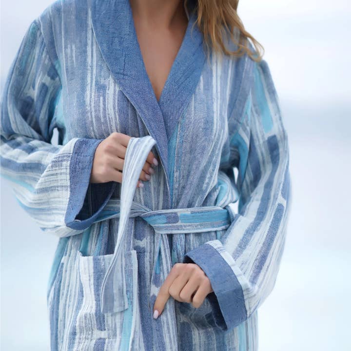 Bagno Milano - Vente Peignoir – femme - Collection de peignoirs et ponchos en peshtemal bio Bagno Milano31