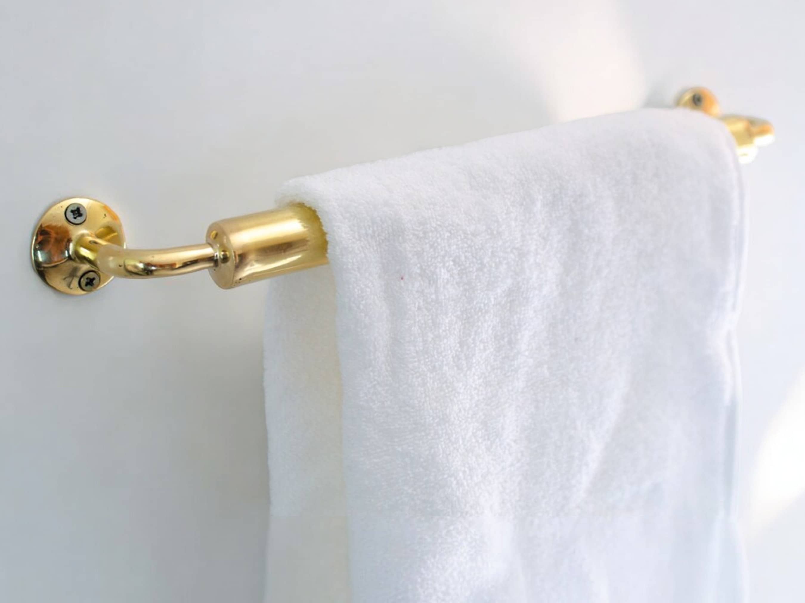 Moroccantastics - Wholesale Towel Holder/Hanger - Elegant Brass Towel Holder for Bathroom - Stylish Wall-Mounted Towel Rack0