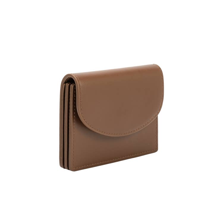 Melie Bianco - Wholesale Card Holder - Women's - Milo Espresso Vegan Card Case Wallet