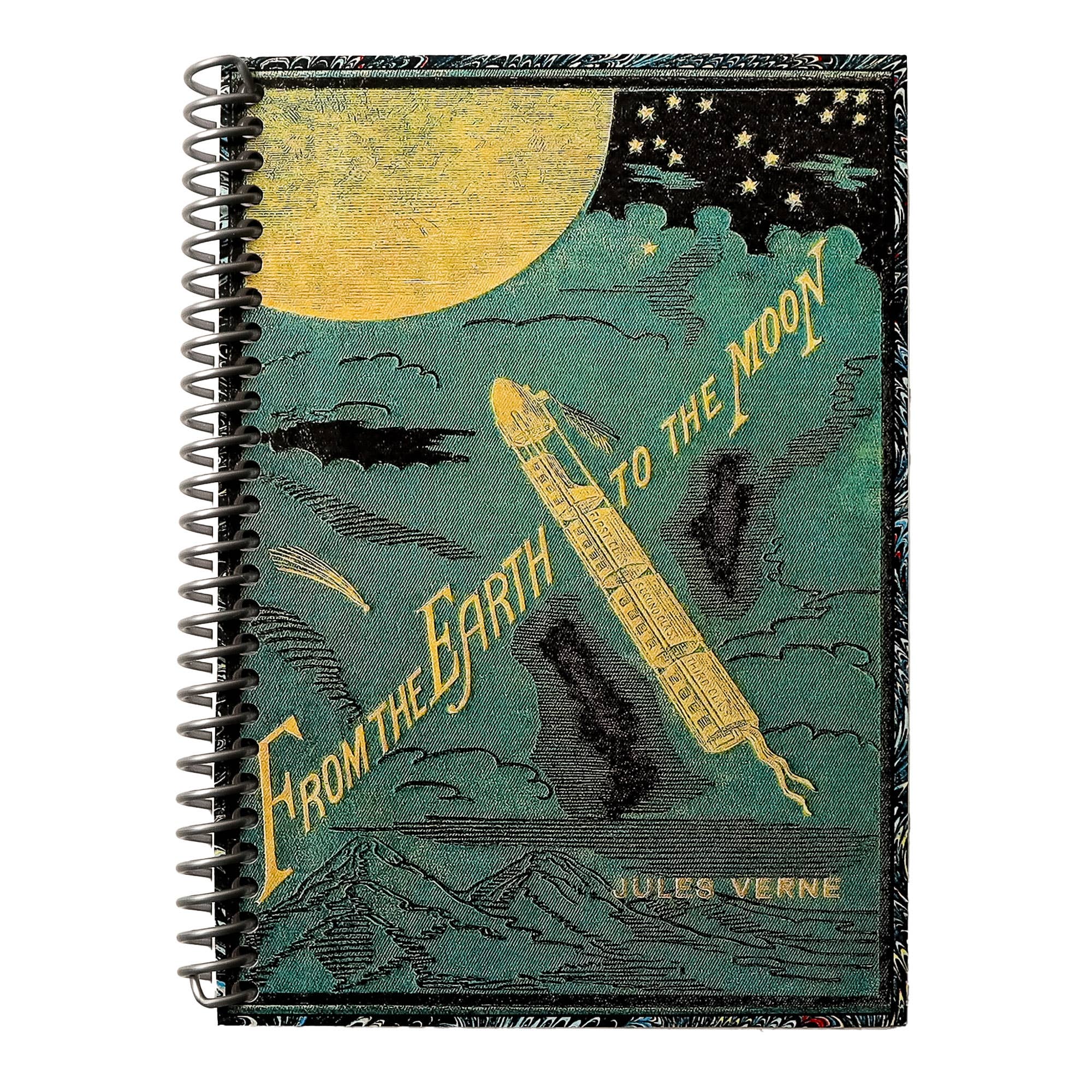 Sunshine and Ravioli - Wholesale Notebook - Spiral Notebook, From the Earth to the Moon, Jules Vern4