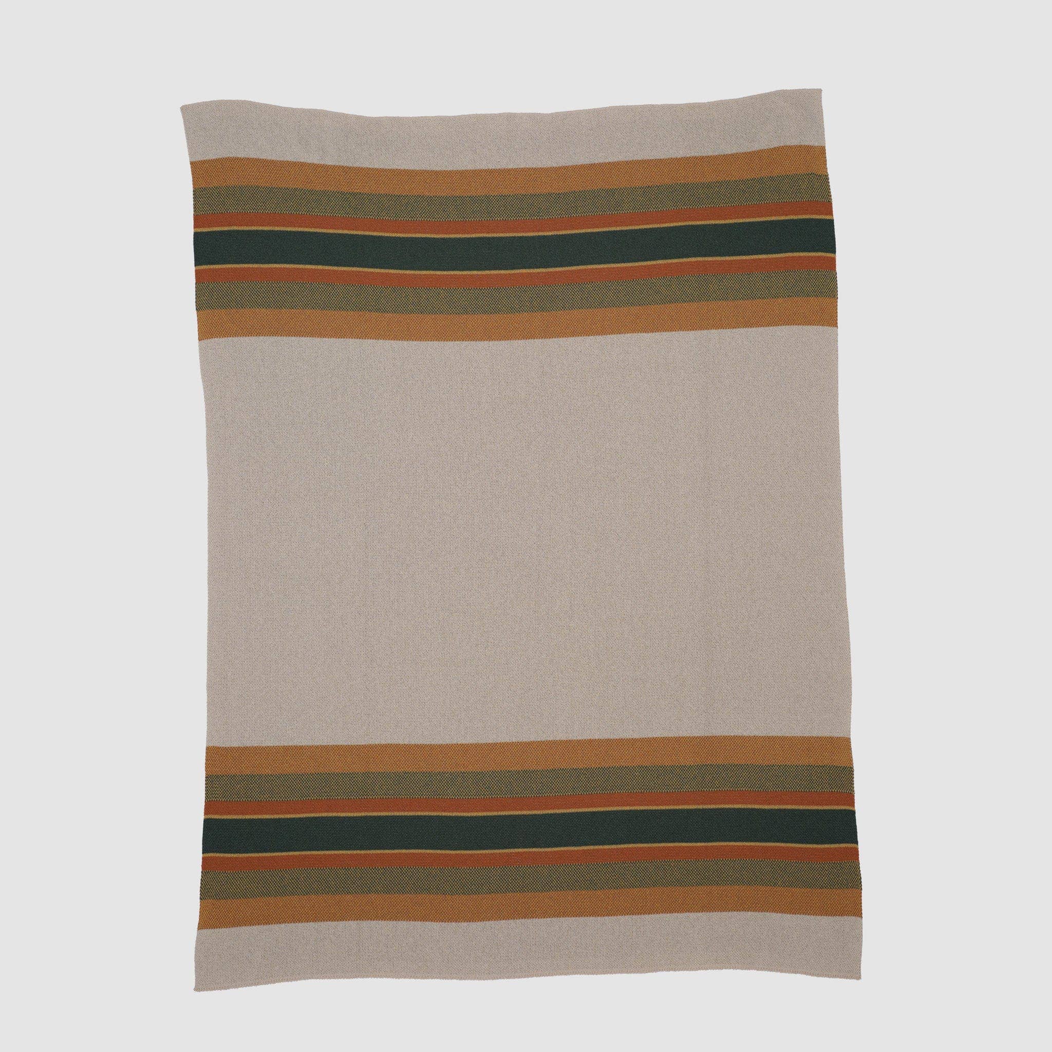In2Green - Wholesale Throw Blanket - Cotton Sustainable Knit Throw Blanket | Holiday Gift - Lodge Stripe1
