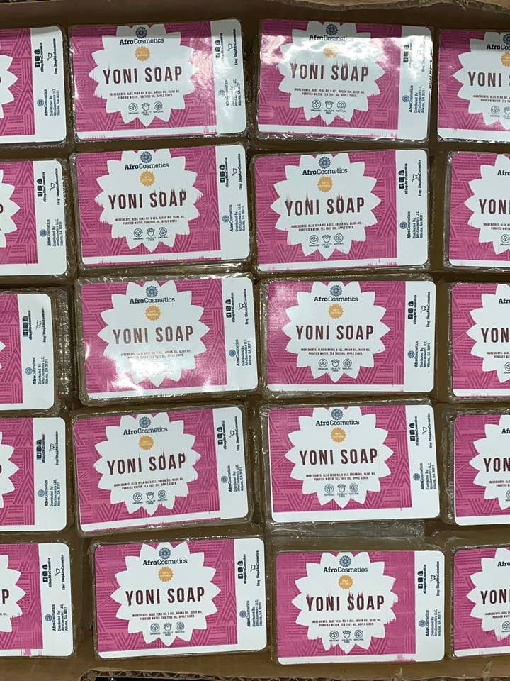 Yoni Soap Bar With Aloe Vera, Feminine Wash, Natural for wholesale by AfroCosmetics & Culture