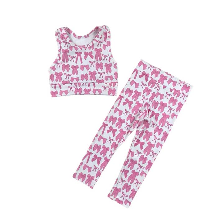 Conjunto Athleisure con Lazos Rosas Bellamy para venta al por mayor de Grace & Grit 4:13