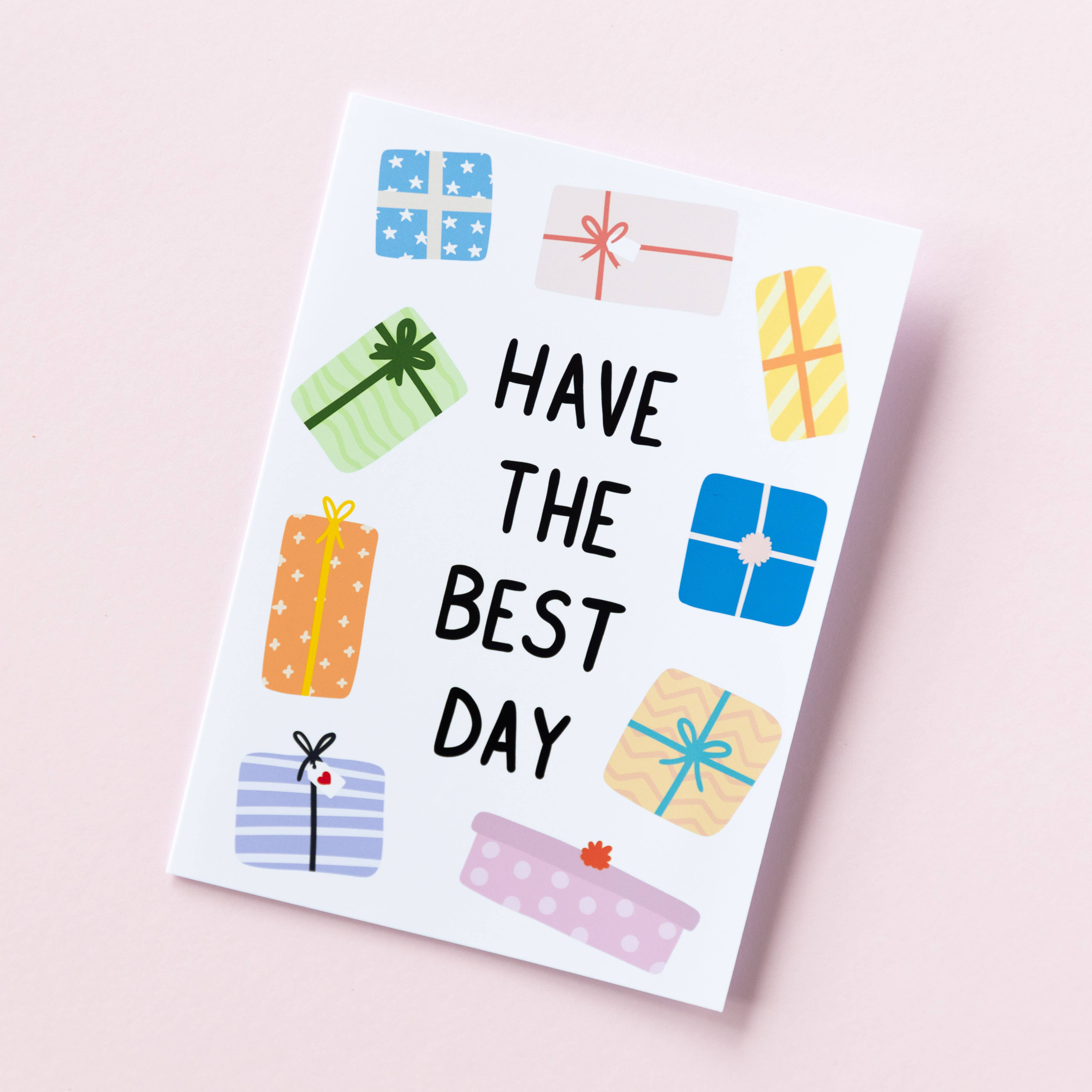 Popsy Press - Vente Cartes d'anniversaire - Carte Have the Best Day - Carte de joyeux anniversaire amusante2