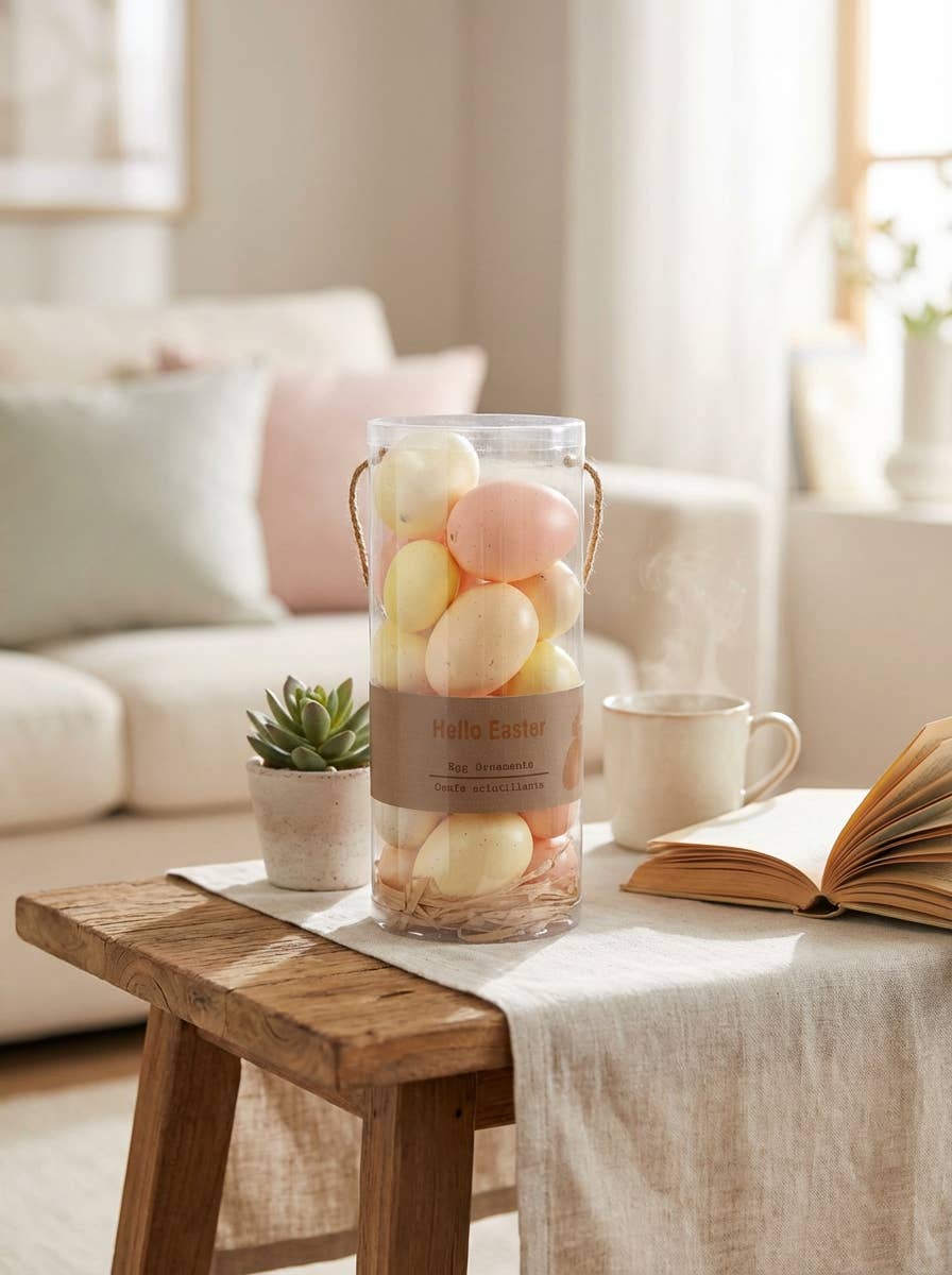 Flora Bunda Inc - Vente Décorations de table - Bonjour ornements de Pâques dans un cylindre transparent4