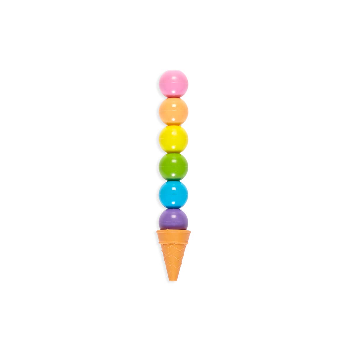 OOLY - Wholesale Crayons - Kids & Baby - Rainbow Scoops: Stacking Erasable Crayons + Scented Eraser (3
