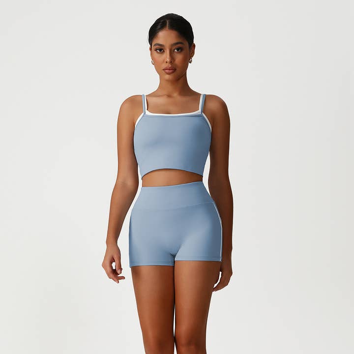 Sodalemon - Wholesale Activewear Set - Women's - Women Seamless High Waisted Workout Set