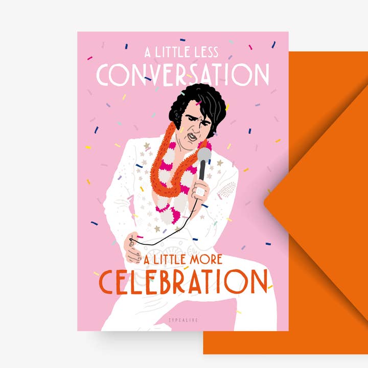 Postcard/ Less Conversation for wholesale by typealive