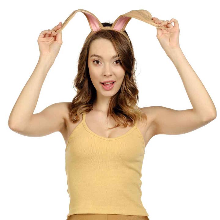 Funcredible - Vendita all'ingrosso Fascia per capelli - Donna - Cerchietto con orecchie da coniglio, in peluche, con orecchie da coniglio pasquale, FUNCREDIBLE