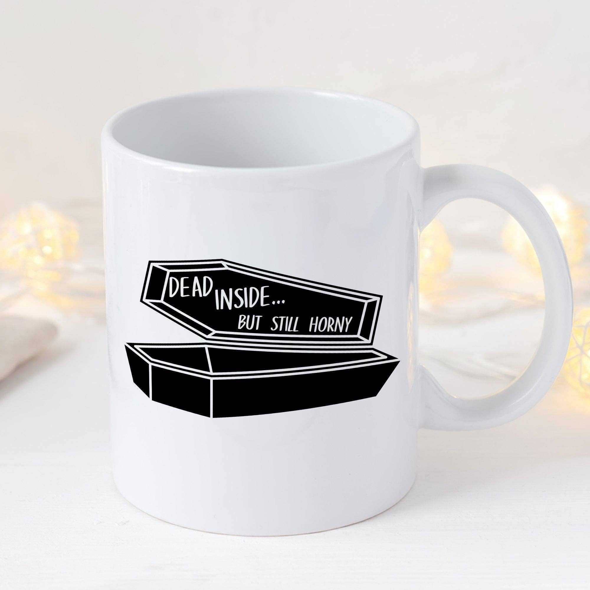 Sticker Bull - Venta al por mayor Taza - Taza de café Dead Inside But Still Horny de 11 onzas3