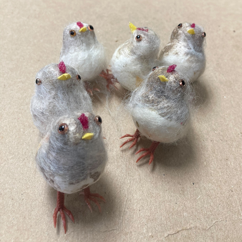 Factory Direct Craft - Wholesale Artificial Flowers - 1-3/4" Baby Rooster Chicks (Pack of 6 Chicks)3