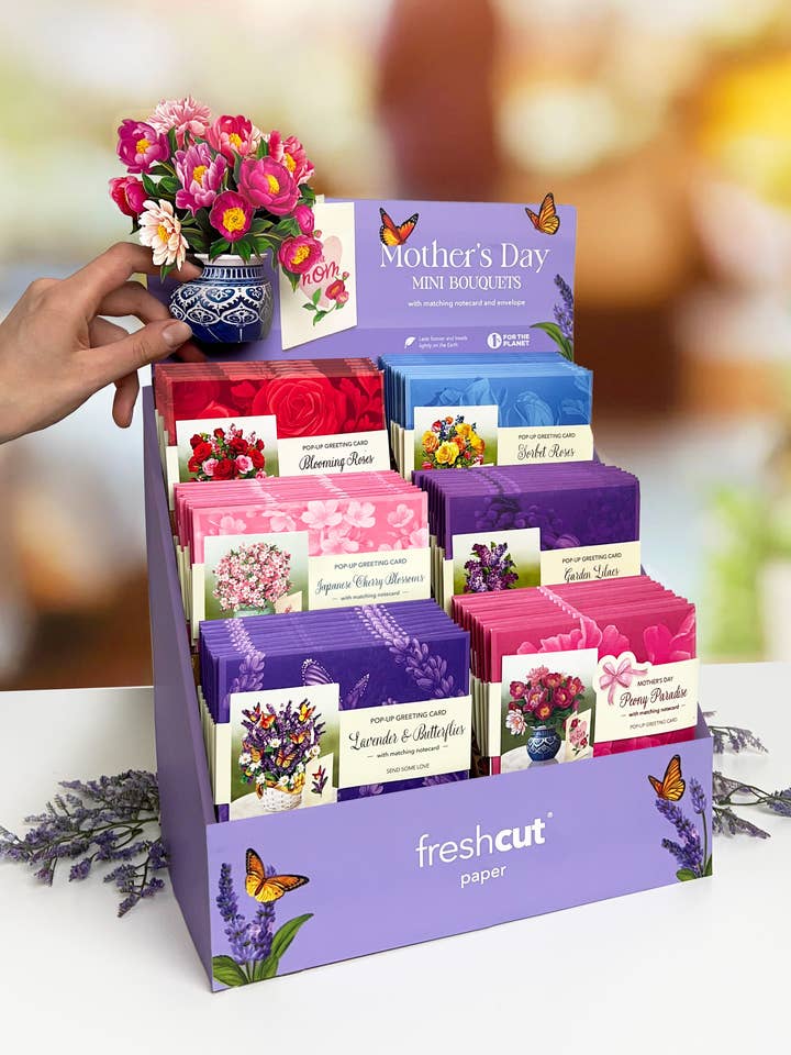 Mother's Day Mini 6 Pocket Shipper (Prefilled with Product) for wholesale by FreshCut Paper LLC