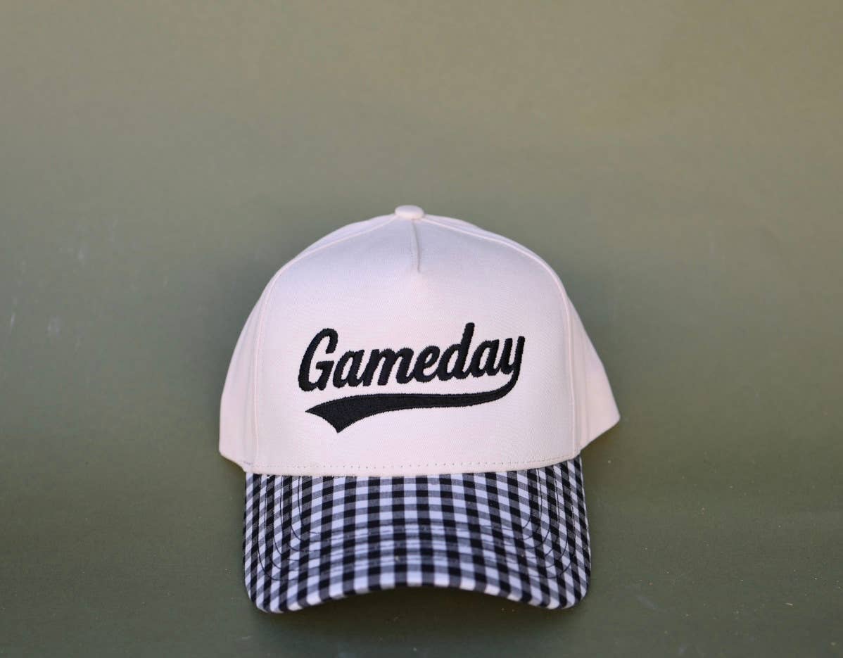 Electric label - Wholesale Trucker Hat - Women's - Gameday Gingham print hat 9