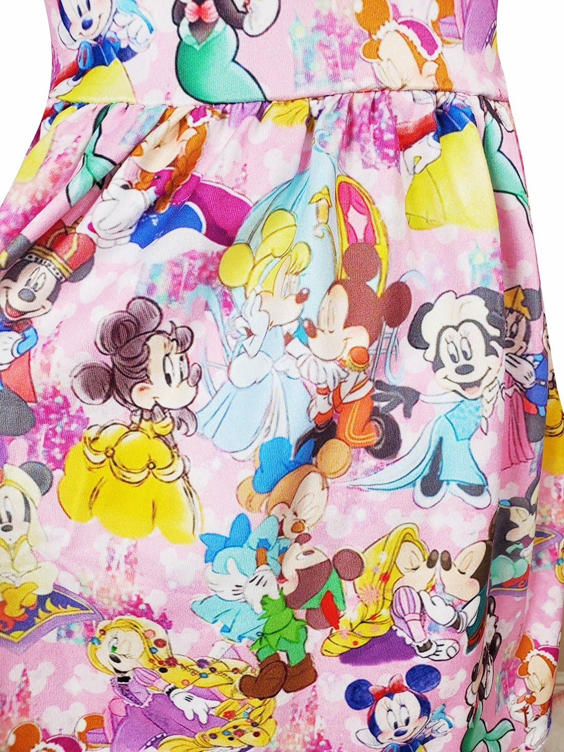 Angeline Kids - Wholesale Top & Leggings Set - Kids - Baby Toddler Little Girls Minnie Mouse Love Hearts Ruffle Top Capri Set - Pink3