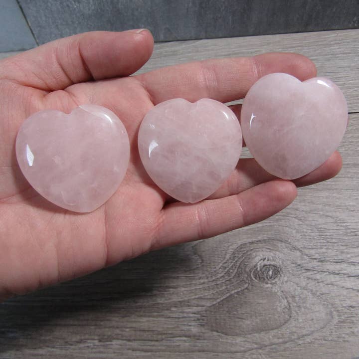 Keystone Crystals - Wholesale Spiritual Stone/Crystal - Rose Quartz Large Flat Heart Bead