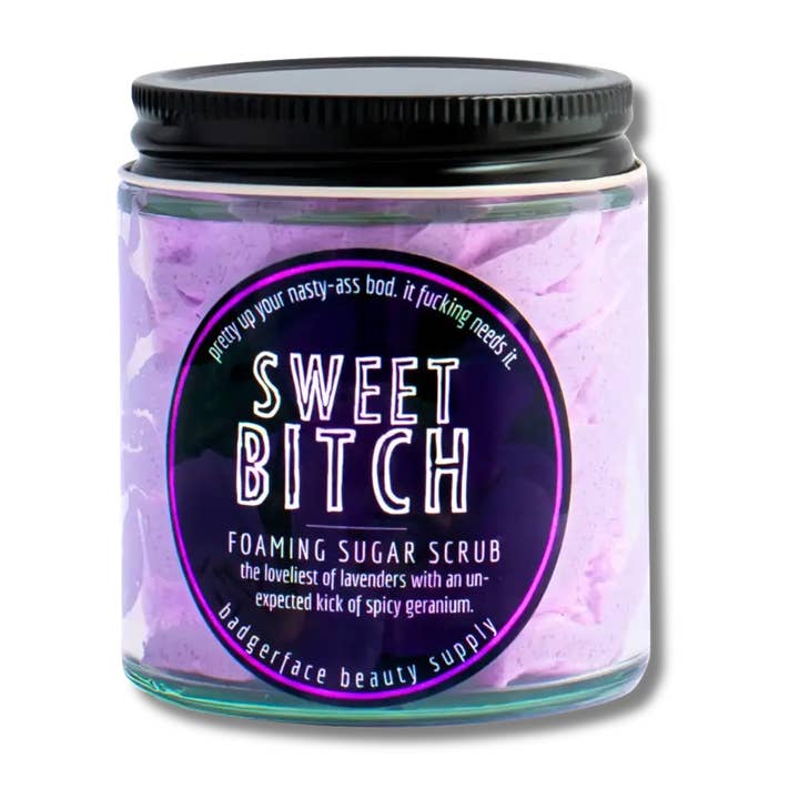Badgerface Beauty Supply - Wholesale Body Scrub/Exfoliant - Lavender Geranium Natural Foaming Sugar Scrub1