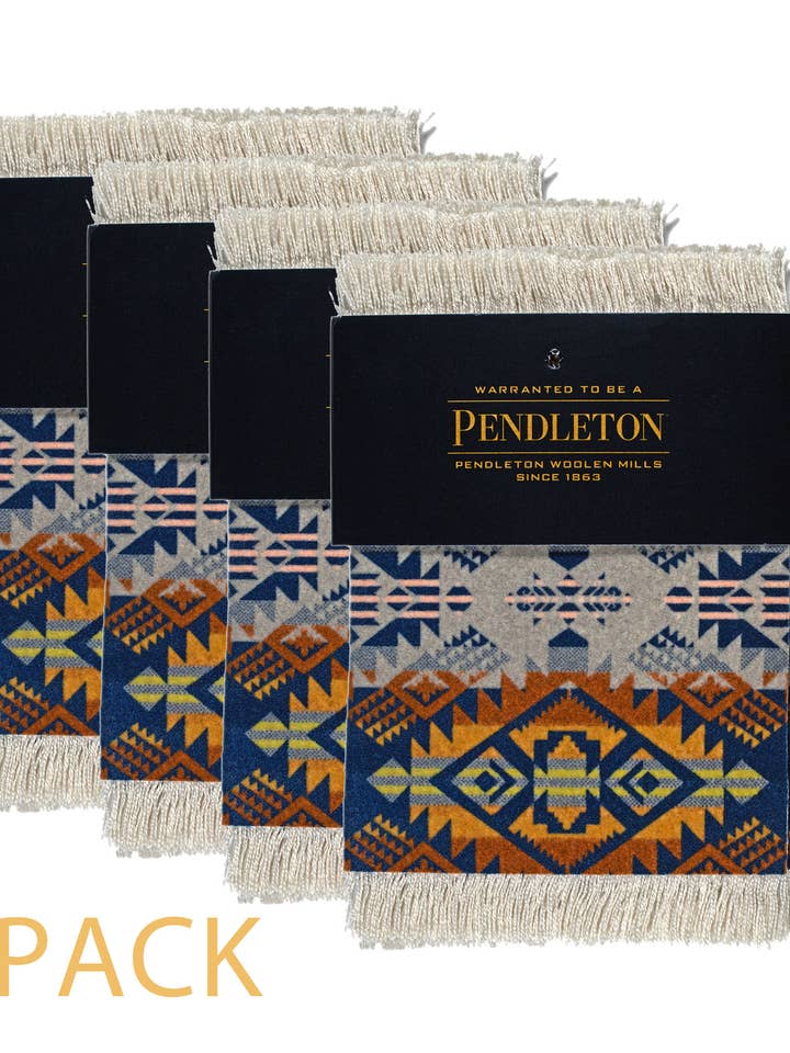 4pk - CoasterRug Set Pendleton Journey West - 4 Pcs for wholesale by Mouse Rug