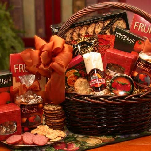 A Grand World Of Thanks Gourmet Gift Basket for wholesale by Gift Basket Drop Shipping