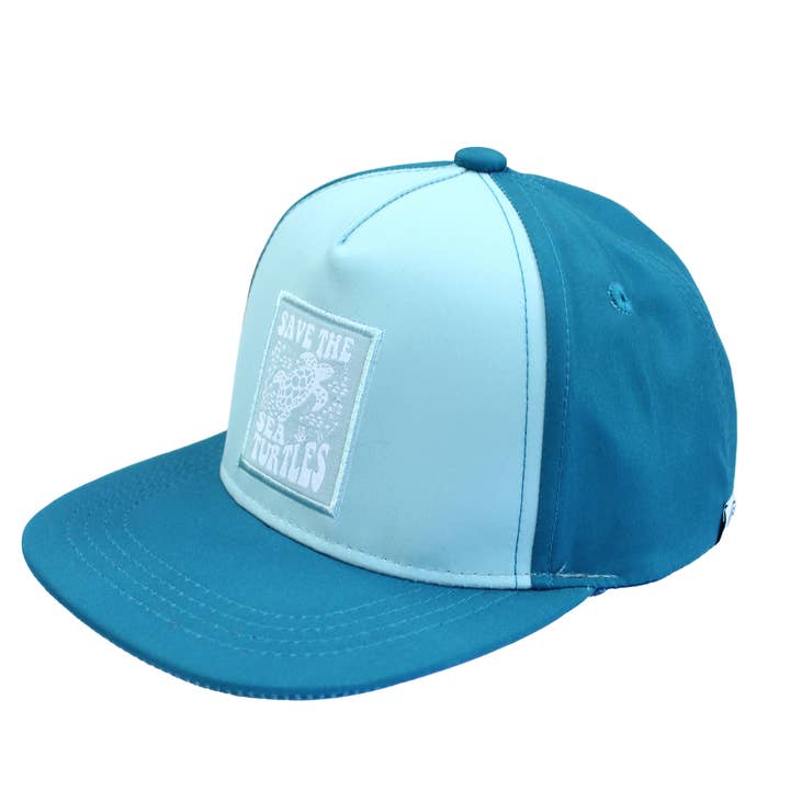 Bleu/Multi Casquette Snapback Save the Sea Turtles Conservation pour enfants et bébés en vente sur Faire5