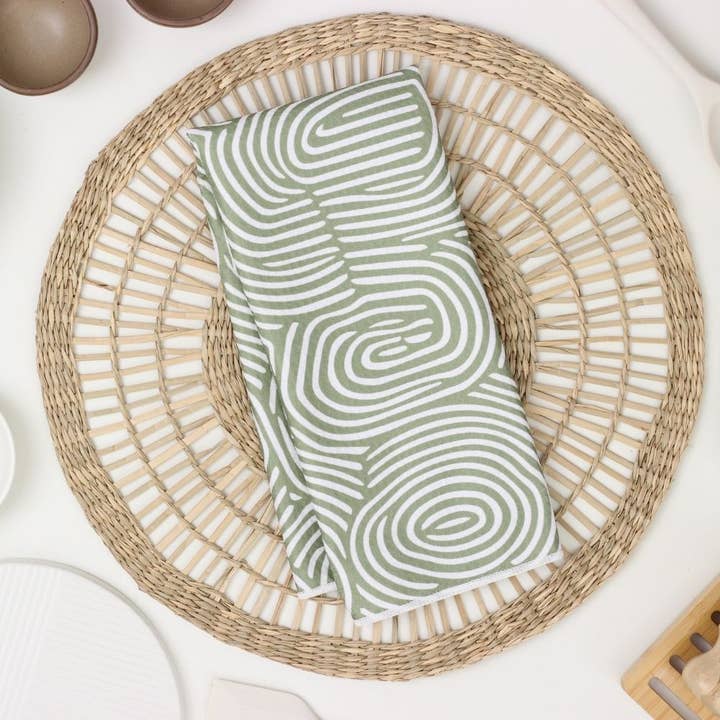 Render Goods - Wholesale Tea Towel - Sage Stump Dish Towel - 16''x24''