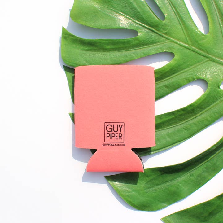 Guy Piper Handmade - Wholesale Drink Huggers & Koozies - Coral Blanche Devereaux Beverage Cooler1