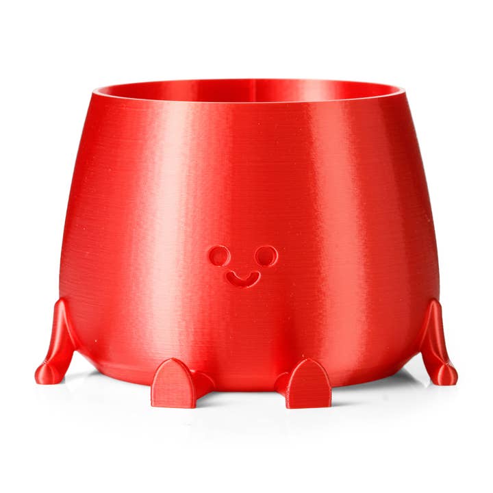 Vaso Happy Pot - Rosso Seta per la vendita all'ingrosso da parte di Ingadi