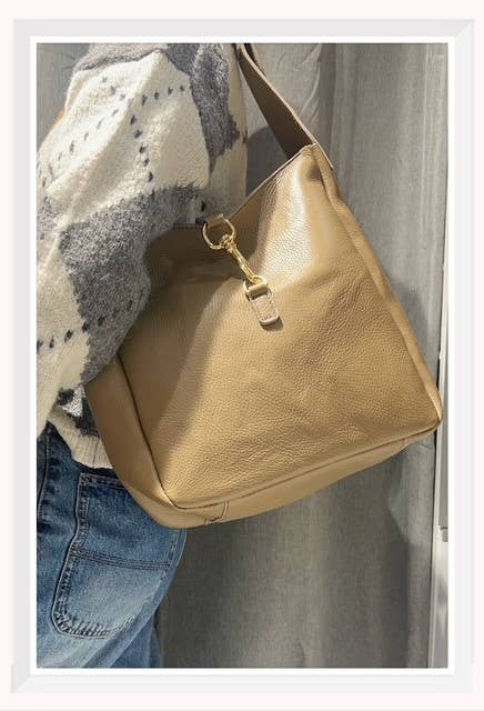 Z et Z - Wholesale Shoulder Bag - Women's - Grained leather shoulder bag3