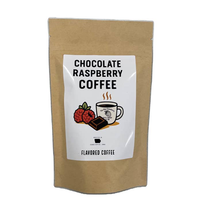 The Blue Strawberry Coffee Co – Engroshandel Malet kaffe – Chokolade hindbær (aromatiseret kaffe)