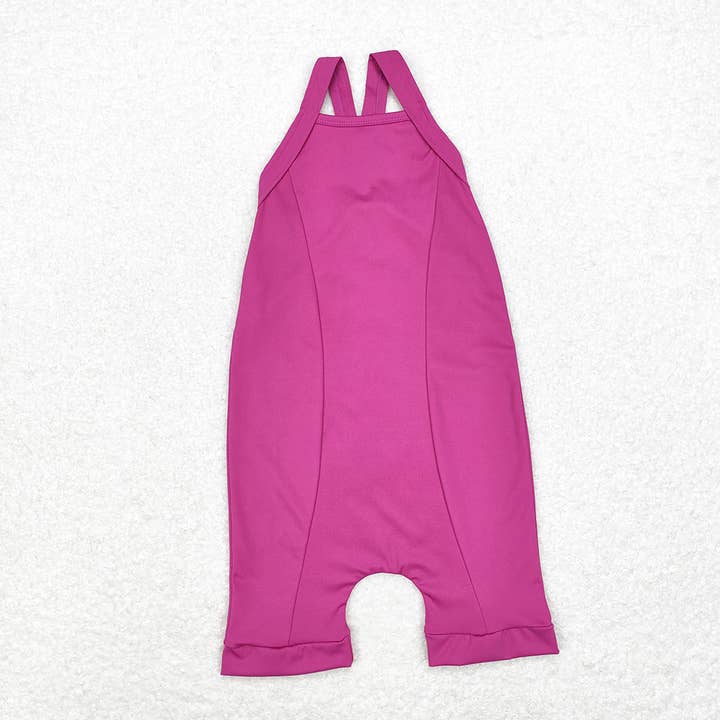 Baby Girls Wine Active Wear Athletic Tennis Jumpsuits for wholesale by Aier Wholesale