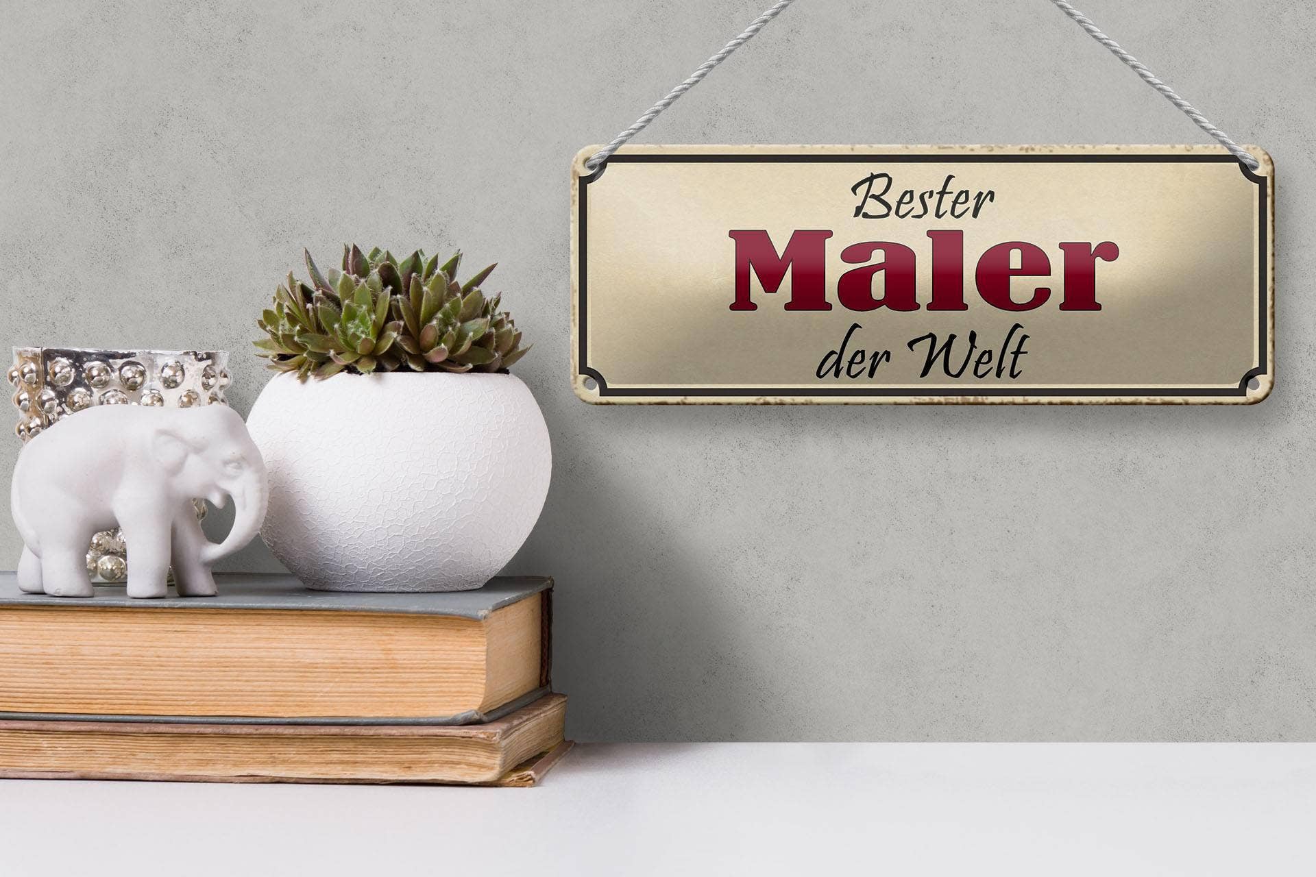 Femer - Wholesale Sign - Tin sign saying 27x10 cm best painter in the world work decorative sign tin sign3